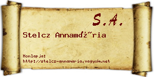 Stelcz Annamária névjegykártya